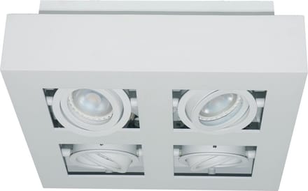 Artdelight - Spot Bosco 4 lichts L 25 cm B 25 cm wit