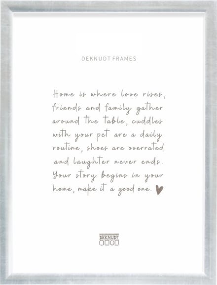 Deknudt Frames fotolijst S54SD2 - zilverkleur - hout - 30x45 cm