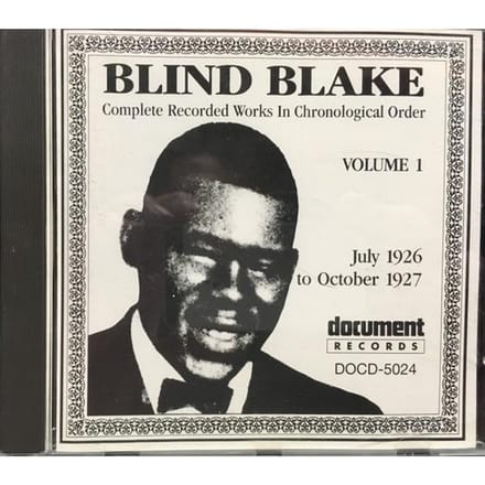 CD BLIND BLAKE - Complete Recorded Works In Chronolo DOCD5024 Document Record 1991 Australië Blues Gebruikt black