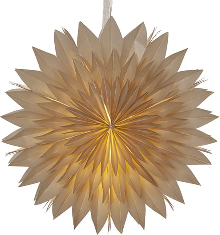Star Trading papieren ster Dis, beige, 3-laags, kerstdecoratie, 50 cm