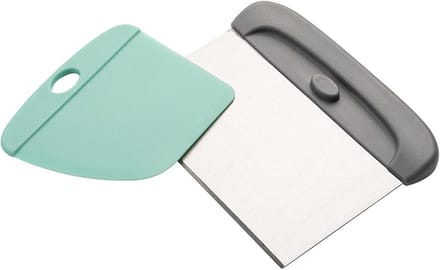 Werkbankschraper Deegschraper - Keukenschraper Bakschraper - Deeg Vormen - Conische Randen - 14.5 x 12 cm - Groen