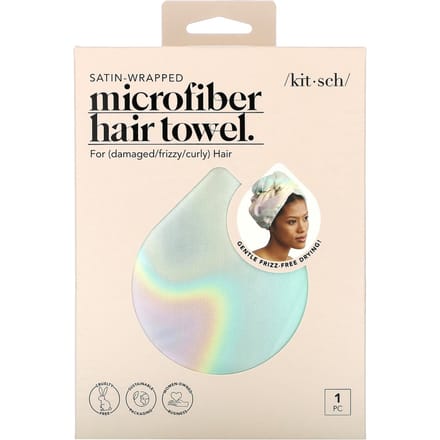 Kitsch, satijnen microvezel haardoek, aura, 1 type white