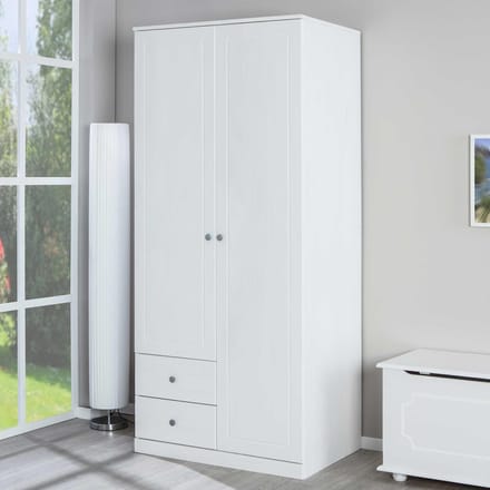 Kledingkast Martha 93cm Met 2 Deuren - Wit