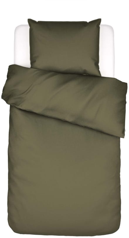 Essenza Minte Dekbedovertrek Mosgroen - Eenpersoons – 140x200/220 cm