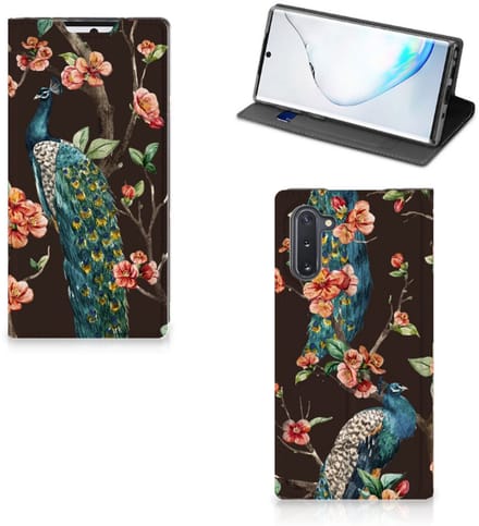 Samsung Galaxy Note 10 Hoesje maken Pauw met Bloemen