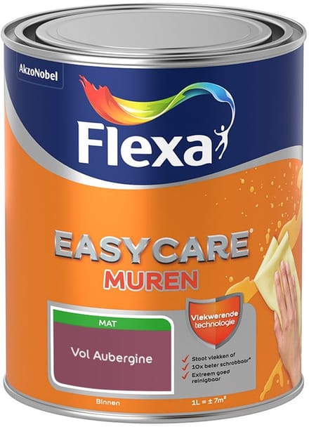 Flexa - Easycare Muren - Vol Aubergine - Mengverf - 1 L