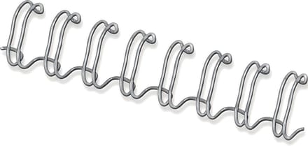 Draadrug Fellowes 10mm 34-rings A4 zilver 100 stuks