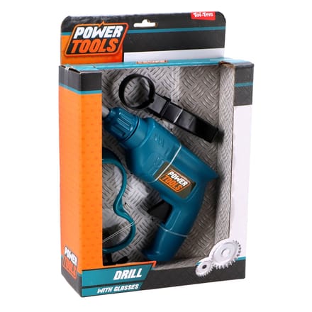 Power Tools Boor met Veiligheidsbril