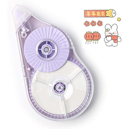 Ruban correcteur Distributeur de ruban correcteur White Out Applicateur facile à utiliser pour des corrections instantanées violet