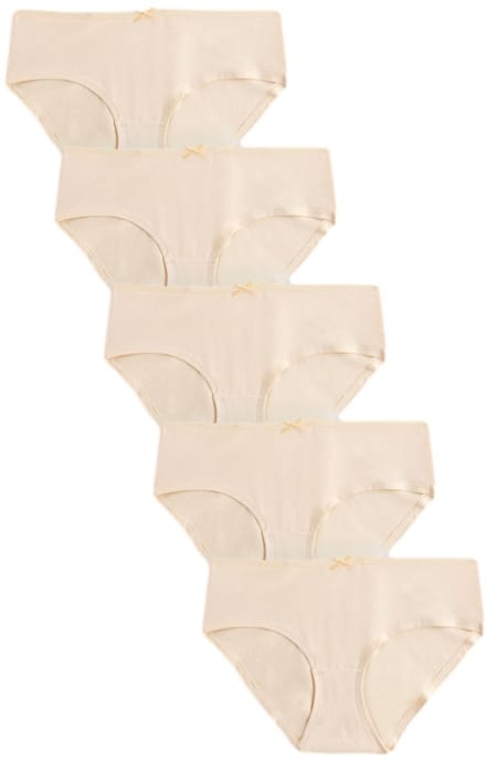 Next - Dames - Set van 5 slips met hoog katoengehalte - Huidkleur