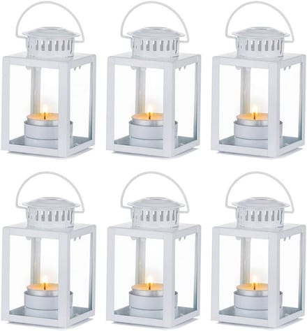 Set van 6 Decoratieve Theelicht Lantaarns voor Binnen en Buiten