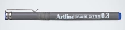 ARTLINE Drawing System Fineliner - 1 stuk- 0.3 mm Lijndikte - BLAUW