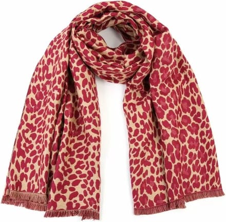 Bijoutheek Sjaal (Fashion) Panter Red