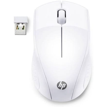 HP 220 Muis Radiografisch Optisch Wit 3 Toetsen 1300 dpi Geïntegreerd scrollwiel