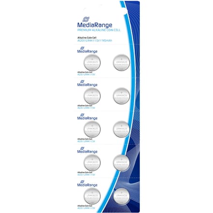 MediaRange AG13 | LR44 | 1.5V | 145mAh 10 pak
