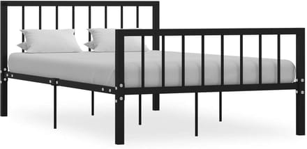 Metalen Bedframe - Dagbed Frame - Slaapkamer Inrichting - Solide Constructie - 120x200 cm - Zwart