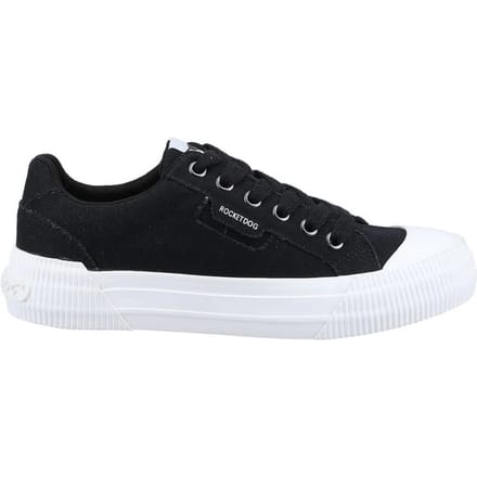 Rocket Dog Dames/dames Cheery 12A Canvas Trainers (Zwart)
