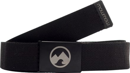 MowMow riem - Canvas - Aluminium gesp - 125 cm - Heren - Dames - Zwart