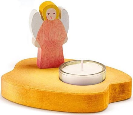 Ostheimer Theelichtje met engel rood