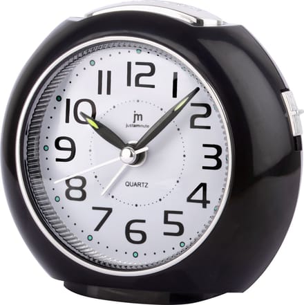 Just a Minute | Wekker | Zwart | Stil uurwerk