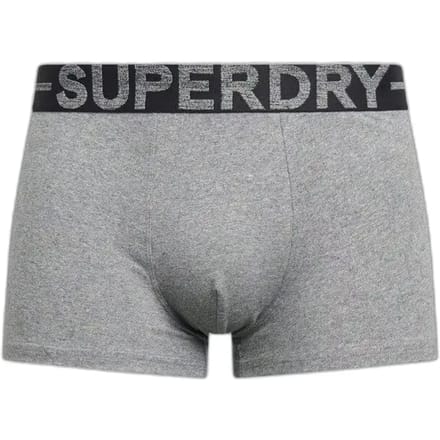 Superdry BOXER TRIPLE PACK Heren Onderbroek - Raven Black Marl