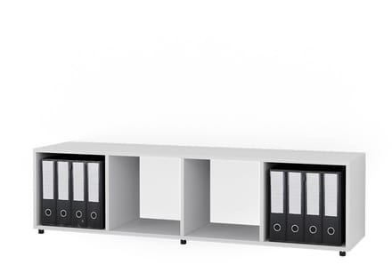 Vicco Ludus Ruimteverdeler – 142.5 x 36.2 cm met 2 vouwboxen opt.3 Wit