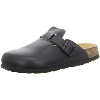 Natural Sense unisex pantoffels klomp leer zwart 1095023