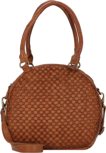 Greenland Nature Femi & Nine Leren Schoudertas 34 cm - Dames - cognac