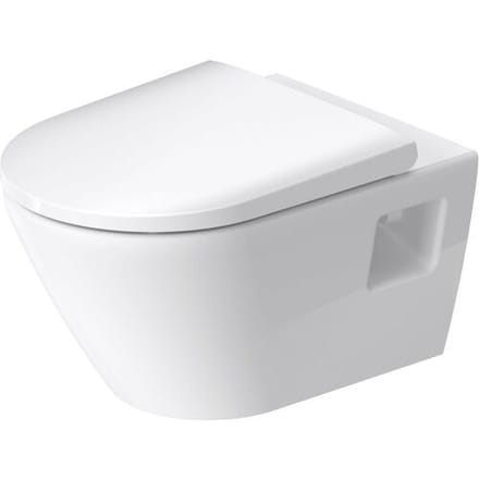 Duravit D-Neo wall-mounted toilet set Rimles, washdown 457809 00 A1