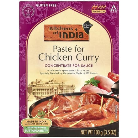 Pasta Voor Kip Curry, Concentraat Voor Saus, Medium, 3,5 oz (100 gr)