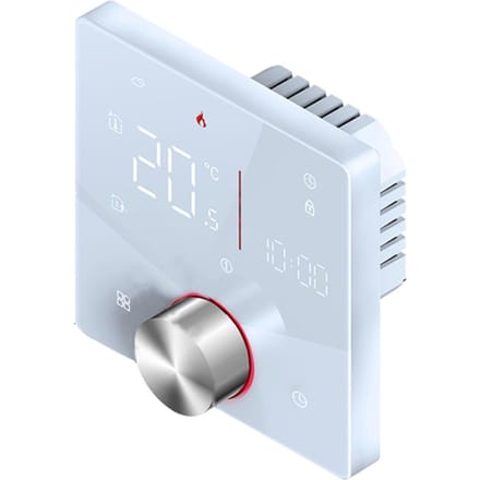 WIFI Smart Verwarmingsthermostaat Digitale Temperatuurregelaar Mobiele Telefoon APP Bediening Touchscreen Electric Heating wit