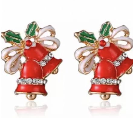 Oorbellen- Kerst- rood- stekers- Charme Bijoux