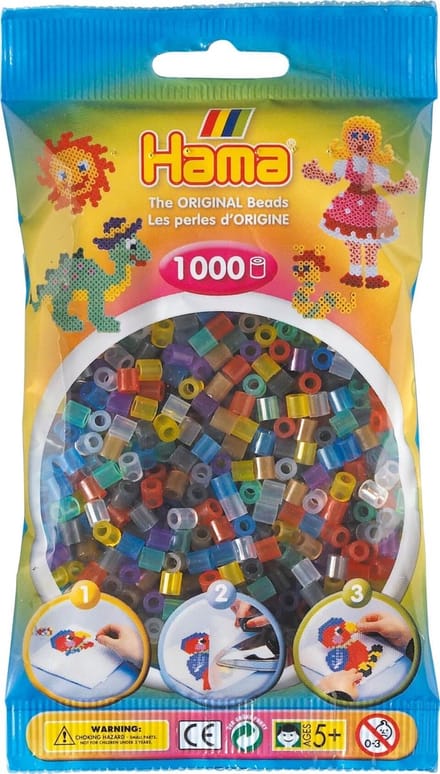 Hama Ironing beads-transparent Mix (053) 1000pcs.