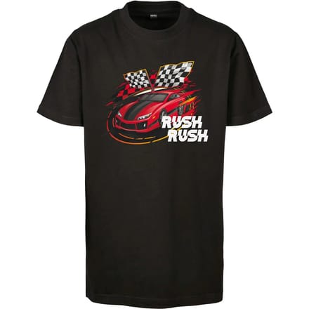 Urban Classics - Car Race Kinder T-shirt - Kids 146/152 - Zwart