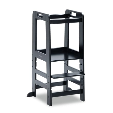 Hauck Learn N Explore - Leertoren - Opstapje - FSC® Mix Gecertificeerd Beukenhout - Black