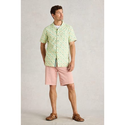White Stuff Mini Cactus Ss Printed Shirt Green Print Größe: S | Casual hemden Outlet | Herren | Grün