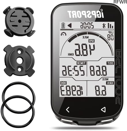 RFWR® Draadloze GPS Fietscomputer met IPX7 Waterdicht en 2,6 Inch Helder Scherm