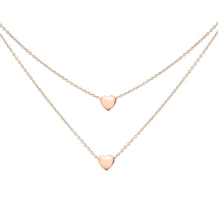 Victorious Dames Ketting Rose goud – Hart – 40 t/m 45 CM