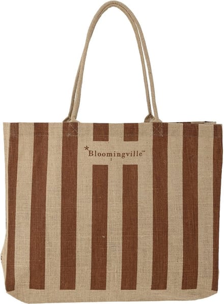 Bloomingville Bergamo shopper tas bruin jute