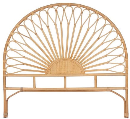 Vente-unique Hoofdbord 140 cm - Rotan - Natuurlijk - SOLIA