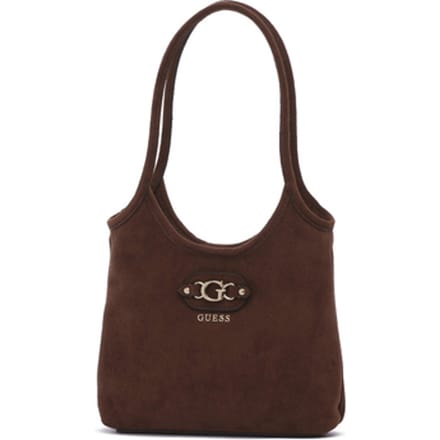 GUESS handtas schoudertas Samantha Mini Tote Brown bruine
