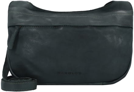 HAROLD'S Leren schoudertas Submarine Shoulderbag Zip Green donkergroen