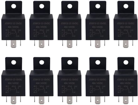 10x 12V 40A 5-pins SPST Wisselrelais voor Auto, Motor en Boot