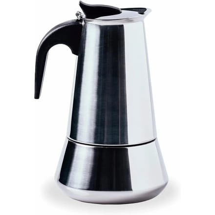 4-kops koffiezetapparaat van roestvrij staal Lacor 18/10