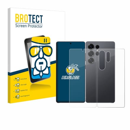 Screenprotector voor Samsung Galaxy S25 Ultra (Voor+Achter) Beschermglas transparant