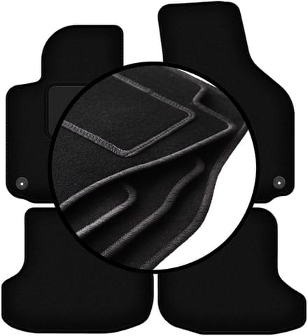 Complete set veloursmatten voor: Volkswagen Golf VI cabrio (2011-2016)
