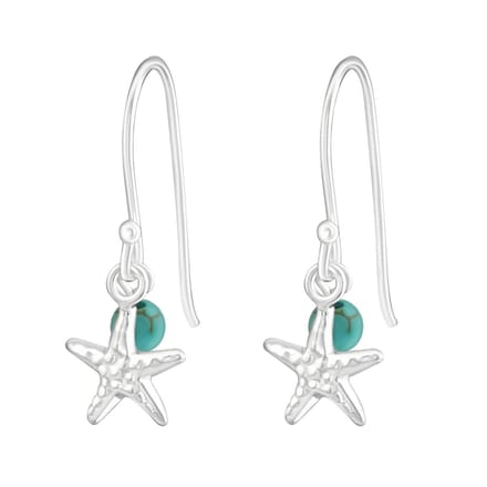 Amanto Kids Oorbellen Chidera - 925 Zilver E-Coating - Zeester - 10x22mm