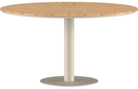 Svea - Amanda ronde eettafel teakhout ø120 cm - beige