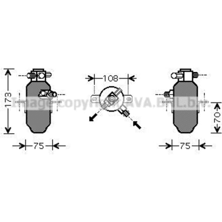 Droger, airconditioningsysteem AVA COOLING MSD374