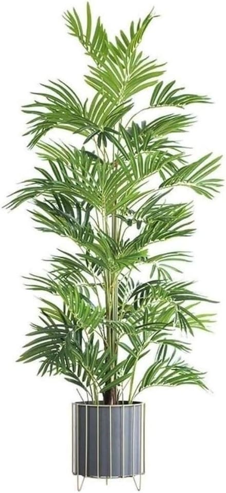 Kunstplant Bamboe - Nep Palmboom - Woondecoratie - Onderhoudsvrij - 163cm - Groen